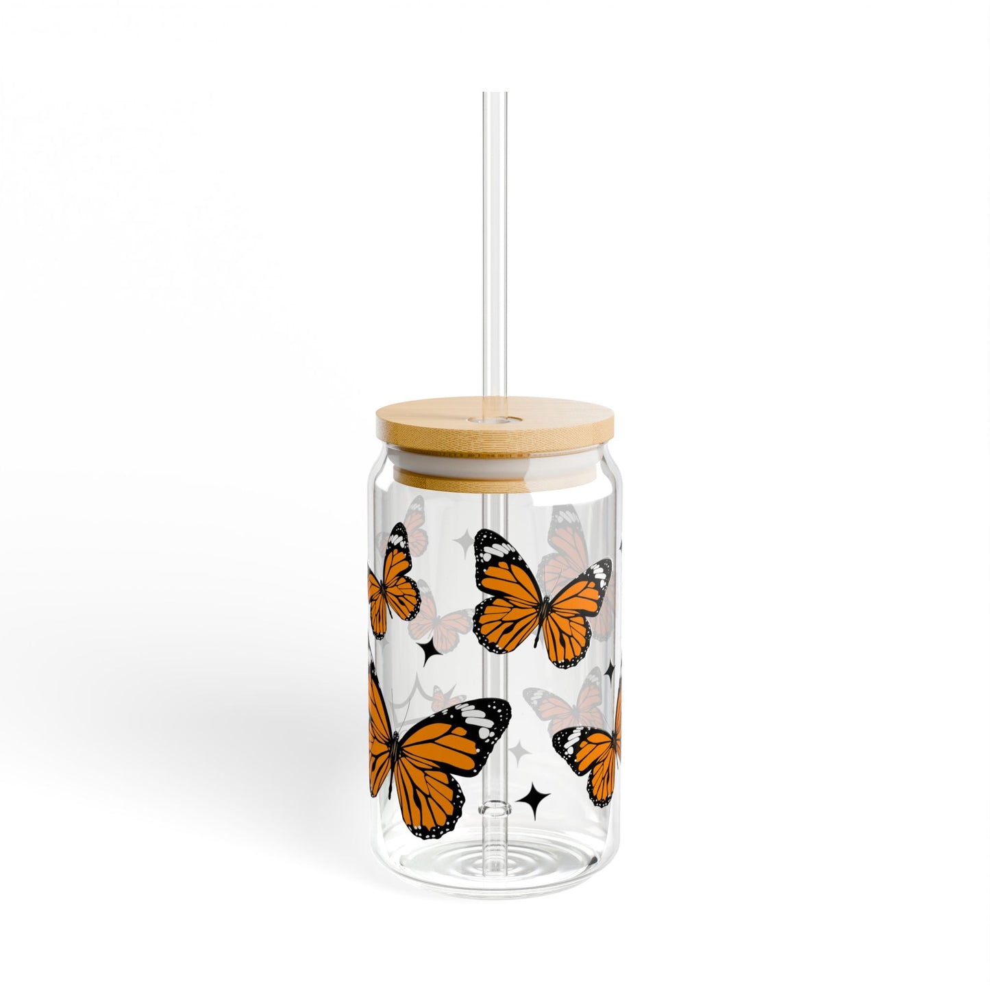 MONARCH | Transparent Sipper Glass, 16oz