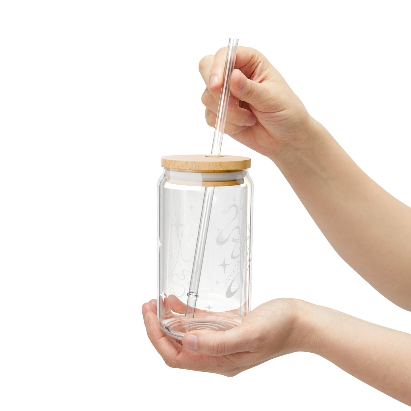 CELESTIAL | Transparent Sipper Glass, 16oz