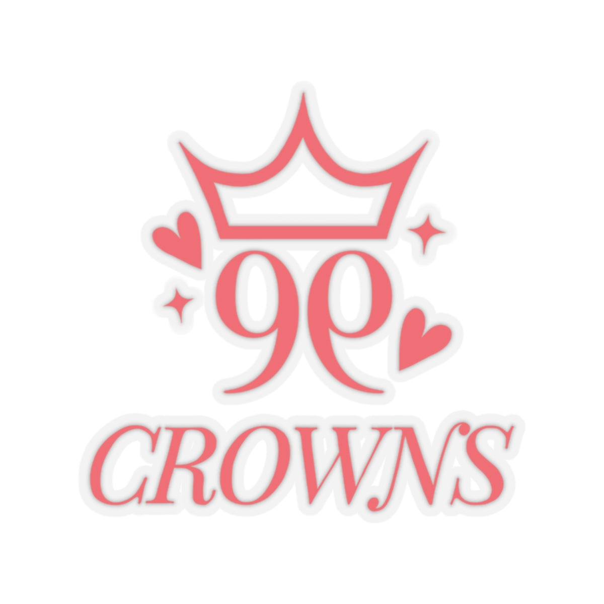 HEARTCROWN | Logo by Kiss-Cut™ Stickers