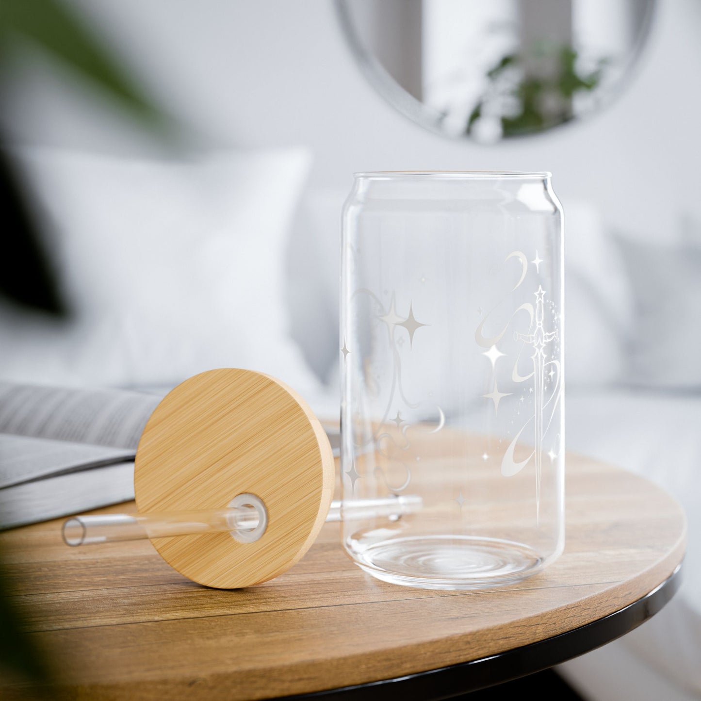CELESTIAL | Transparent Sipper Glass, 16oz