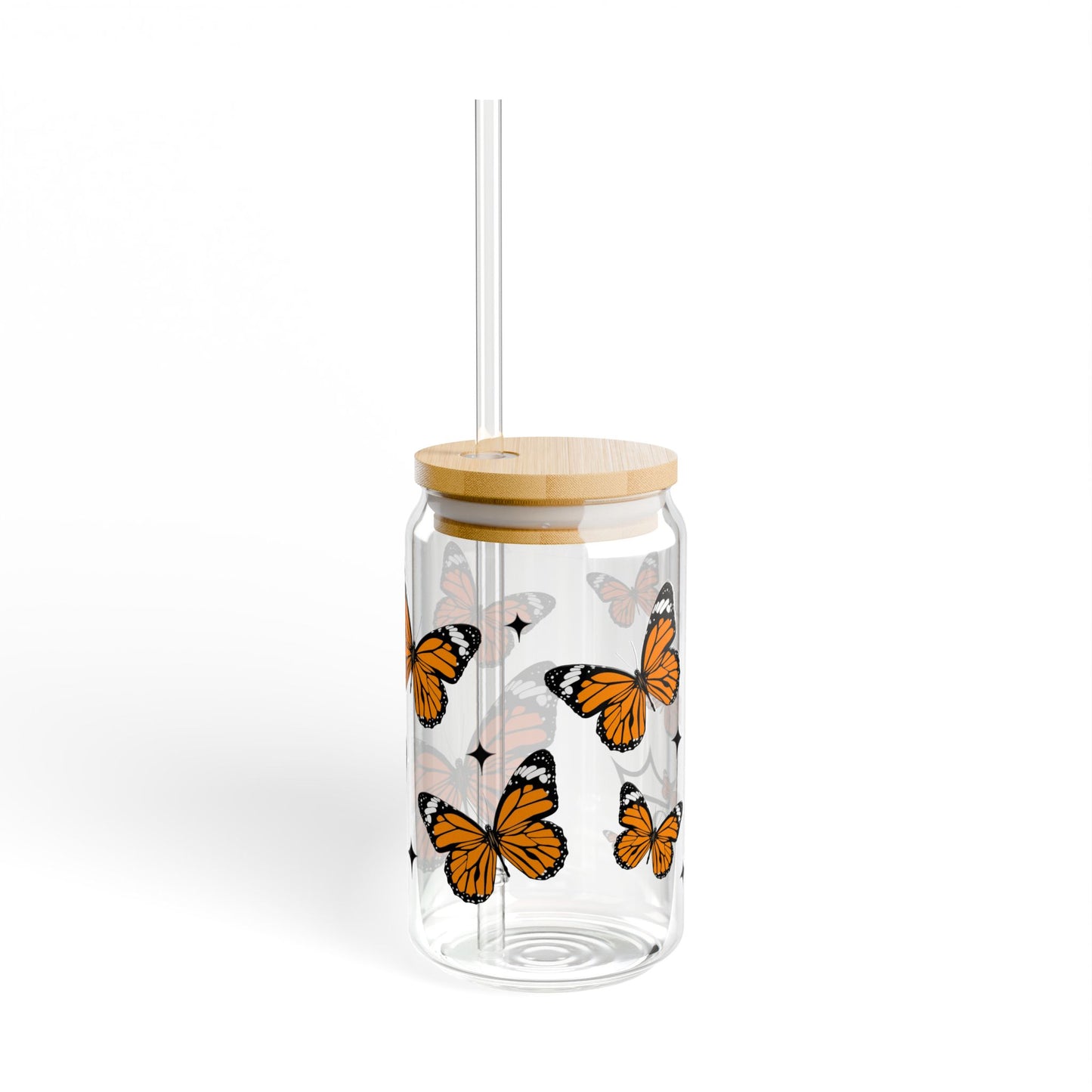 MONARCH | Transparent Sipper Glass, 16oz